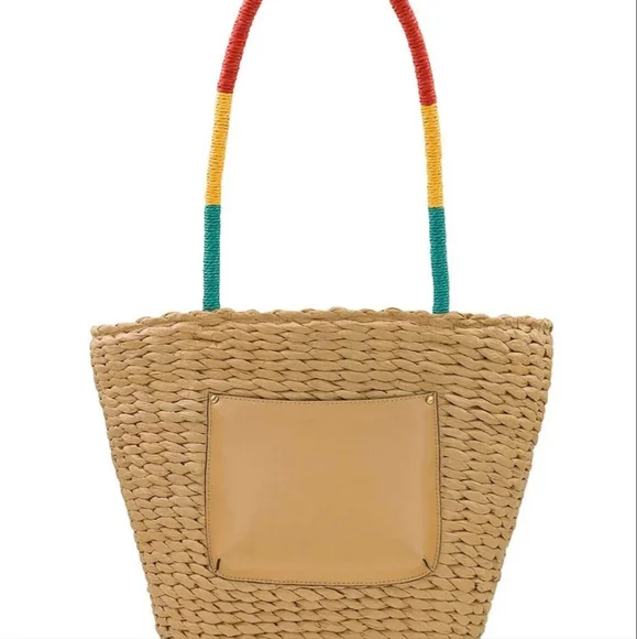 Patricia Nash Colorful Floral Straw Tote Bag - Picture 6 of 8